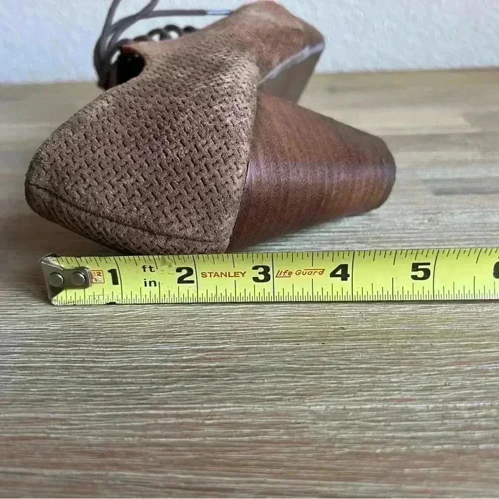 Jeffrey Campbell Anthropology Roosevelt Cone Heel Women’s Size 8 Brown Suede
